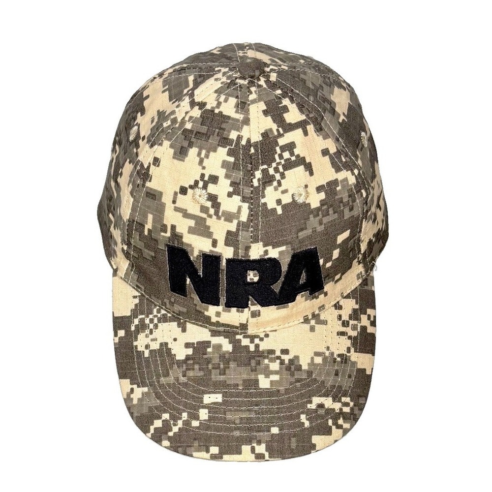 NRA National Rifle Association Hat Cap Digital Camo Camouflage Adjustable OSFA